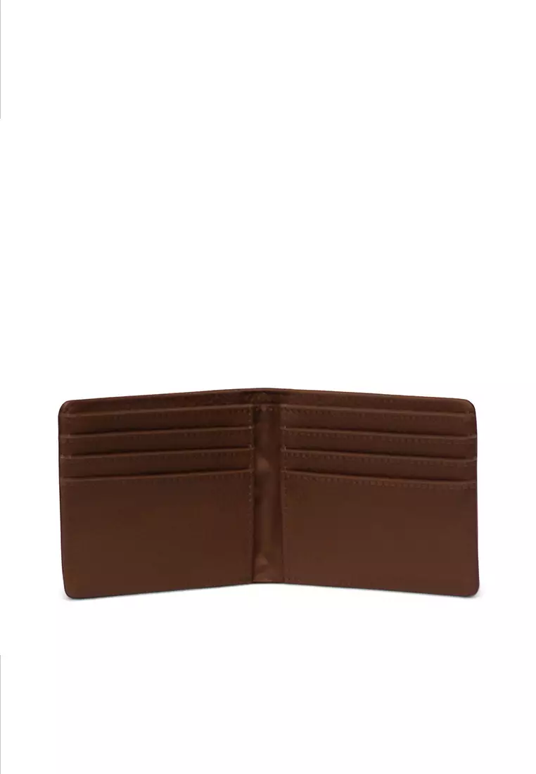 Jual Herschel Herschel OS Roy Vegan Leather RFID Wallet Saddle Brown Original 2023 ZALORA