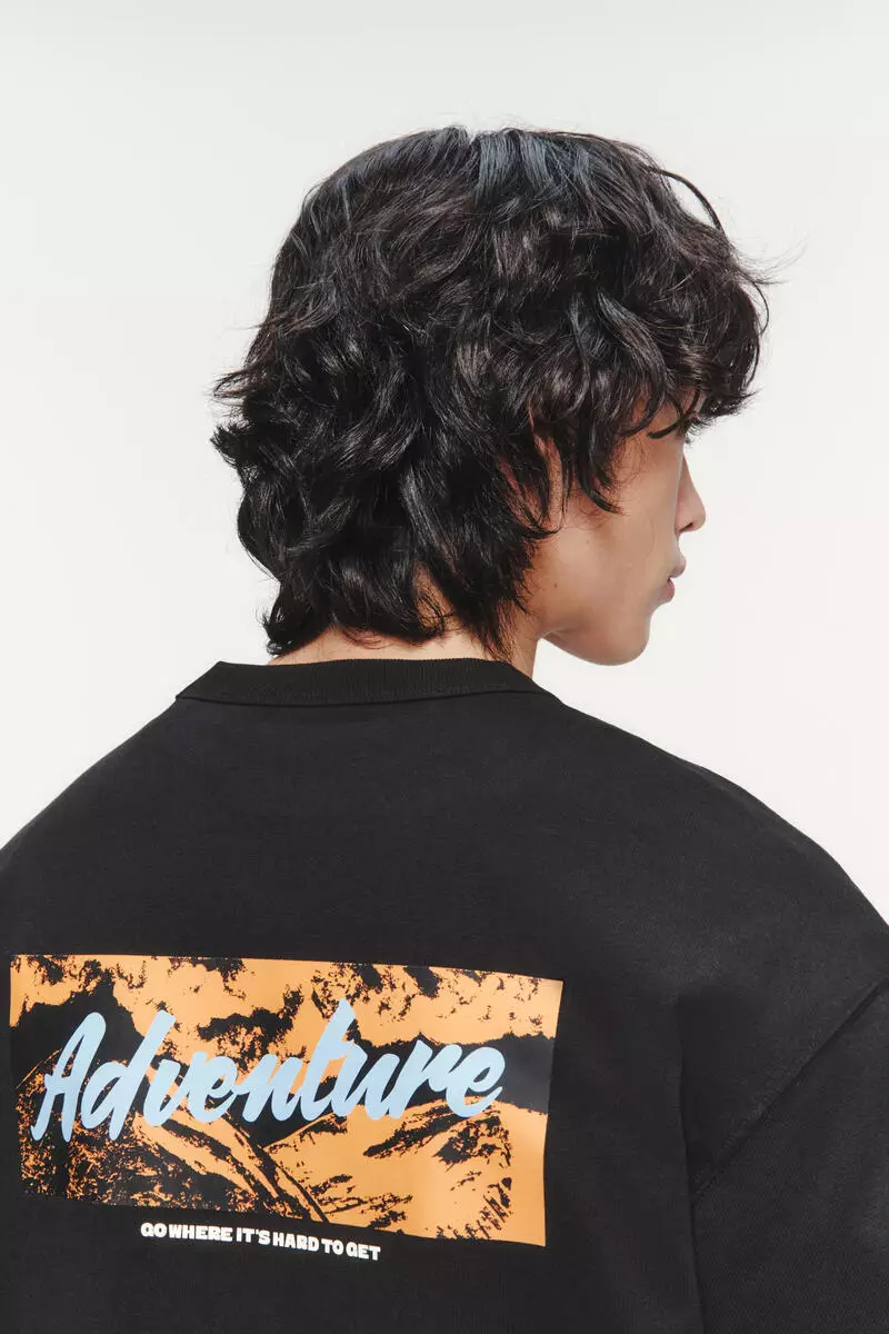 Loose Fit Printed Cotton T-shirt