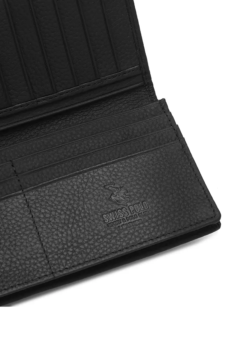 Men's Genuine Leather RFID Blocking Wallet  (Dompet Pria Kulit Genuine RFID Blocking) - Hitam