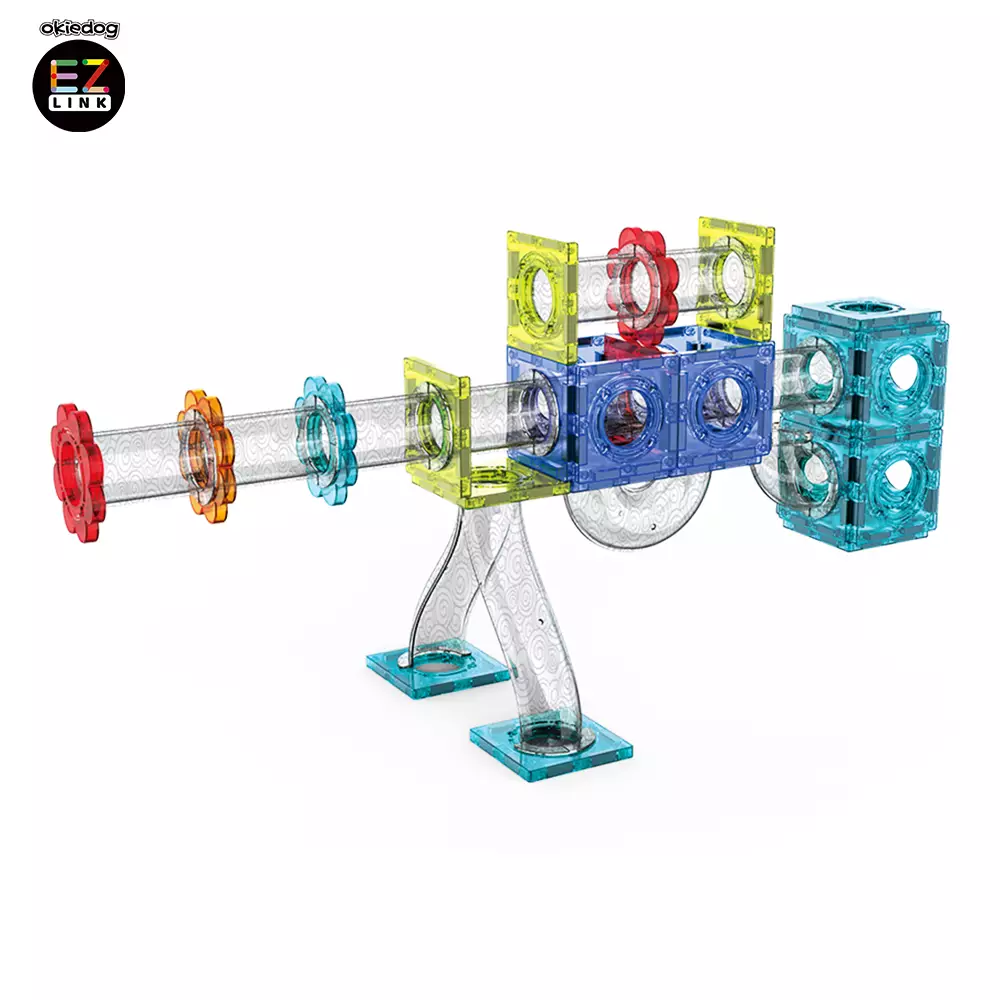 Okiedog EZLINK Magnetic Cloud Series- Mainan Magnet Edukasi - STEM - 74pcs