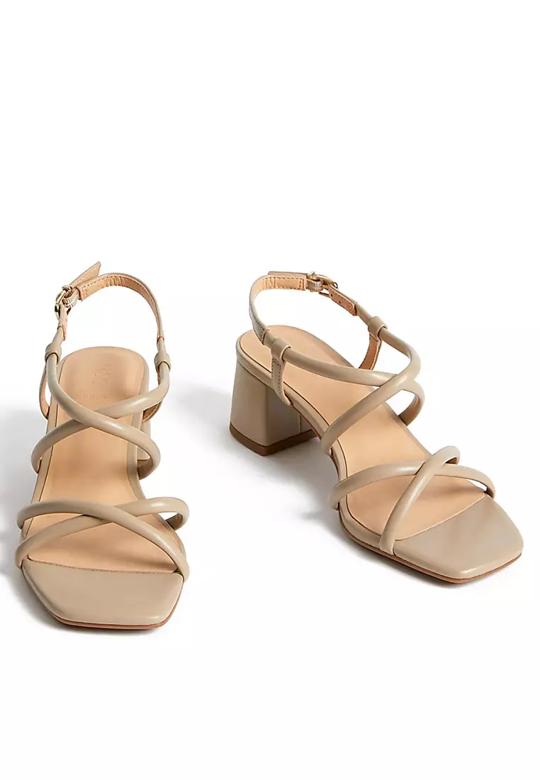 Wide Fit Strappy Block Heel Sandals