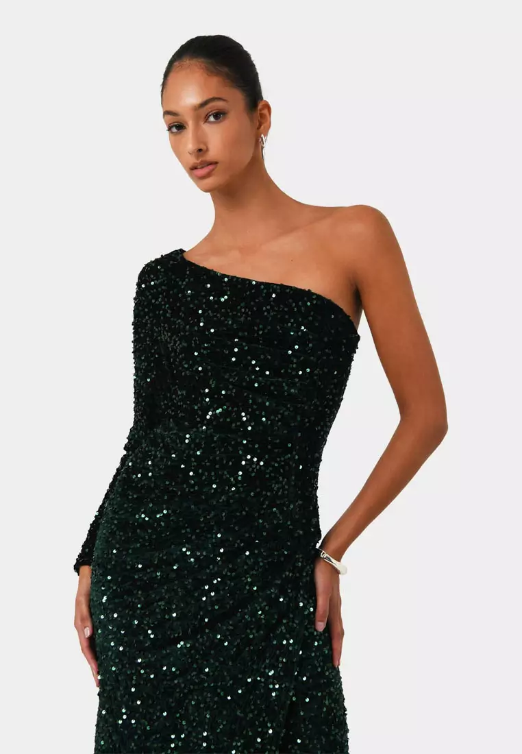 Ivy One Shoulder Sequin Dress