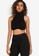 MISSGUIDED black High Neck Knitted Top Co Ord A2CA7AA92453DDGS_1
