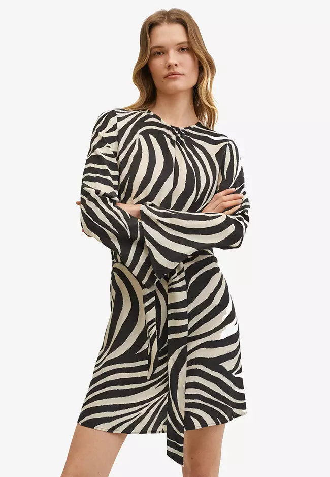 Buy Mango Animal Print Dress 2024 Online ZALORA