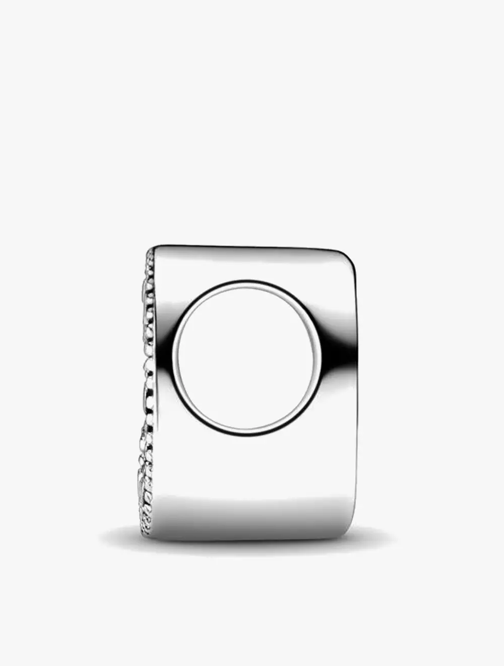 Letter D silver charm