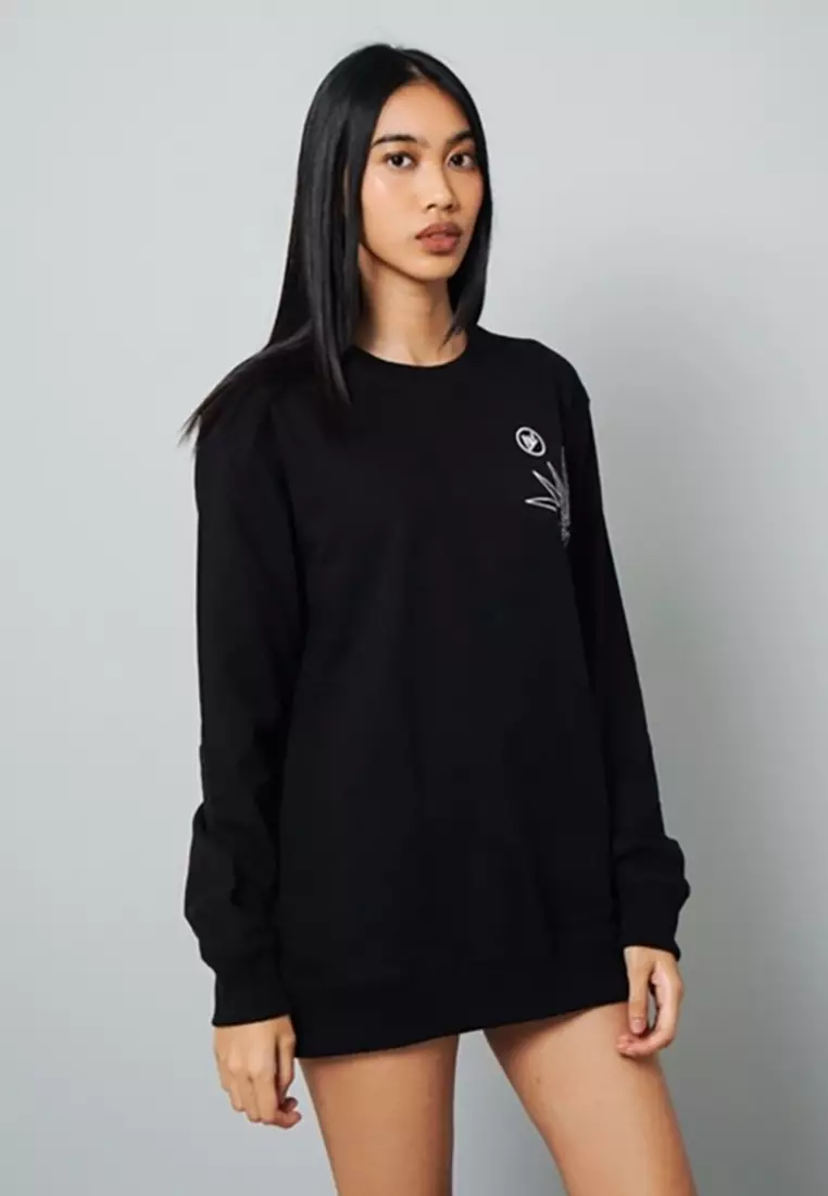 LGS Street - Free Spirit - Sweatshirt - Streetwear - Hitam - Unisex - SW.10.H006.003