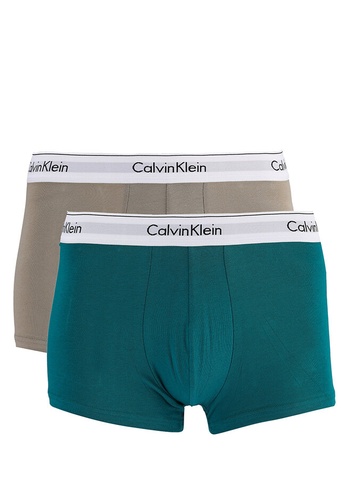 Buy Calvin Klein Modern Cotton Stretch Trunks 2 Pack - Calvin Klein  Underwear 2023 Online | ZALORA Singapore