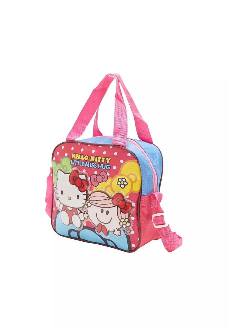 Sling Bag Hello Kitty and Little Miss Hug Fuchsia