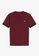 Fred Perry red M2622 Striped Cuff Pique T-Shirt  (Aubergine) DBB8EAA6014A45GS_3