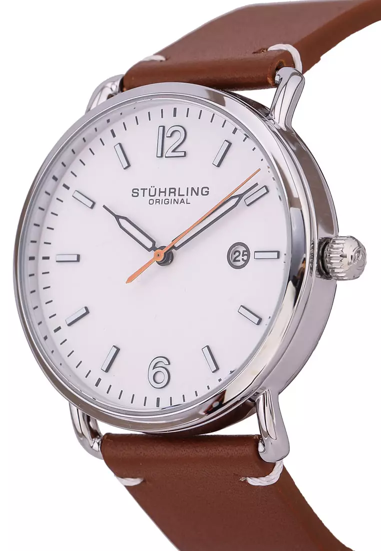 Stuhrling Original 3901 Quartz Leather Strap Watch 2023 | Buy