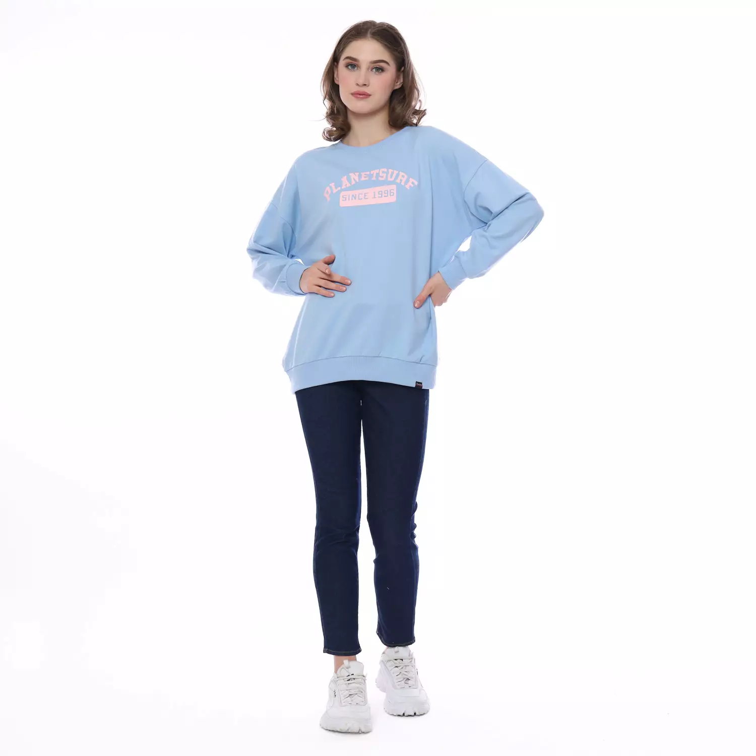 Planet Surf Clothing Sweater Wanita Arabelle Crewneck 231A Planet Surf