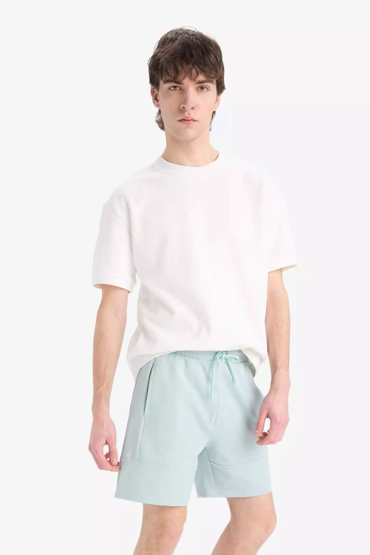 Slim Fit Slim Fit Skinny Leg Basic Straight Shorts B8674Ax25Sp