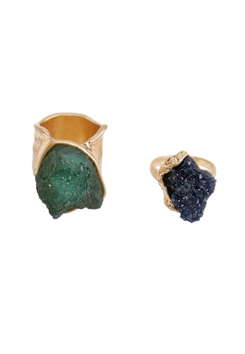 Buy Mango Resin Rings Set Online Zalora Malaysia