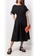 MONCLER black Moncler "Poplin" Drawstring Flared Jumper Dress in Black 24F0FAAB3B11C0GS_5