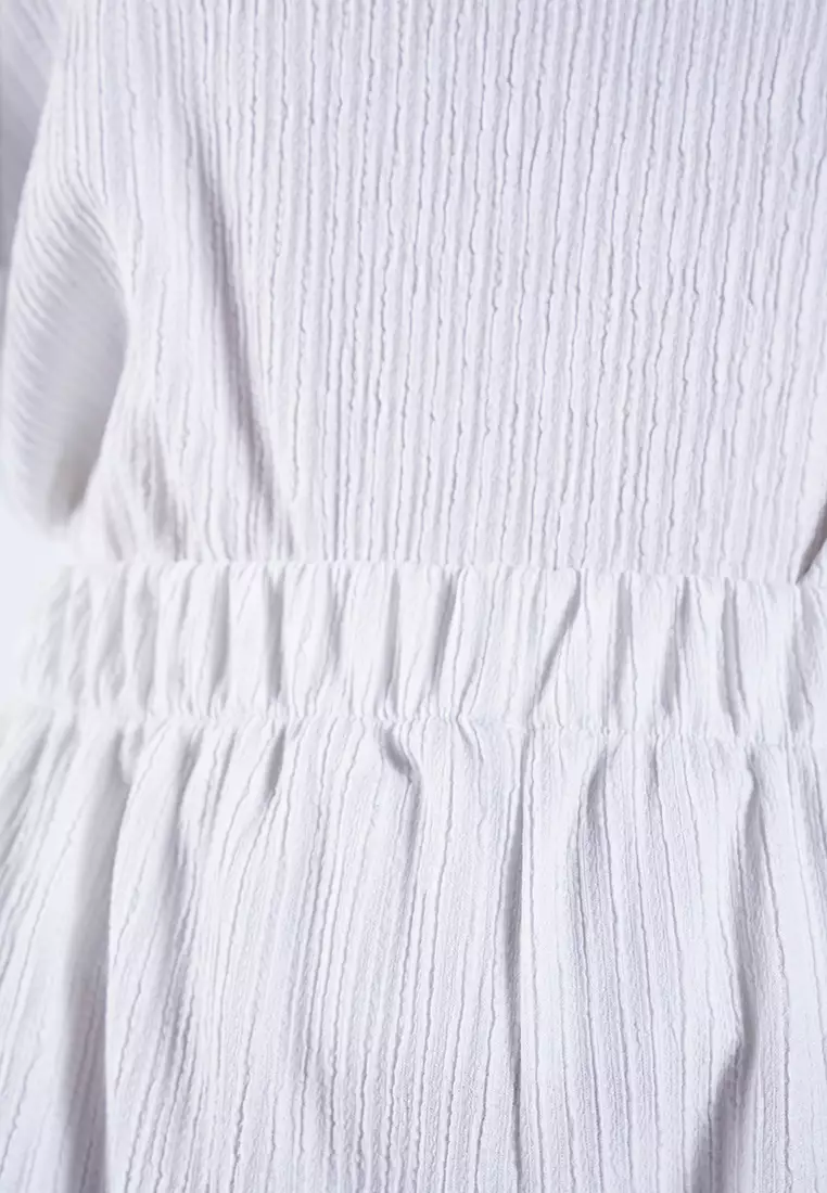 Bat Sleeve Blouse and Palazzo Trousers Set
