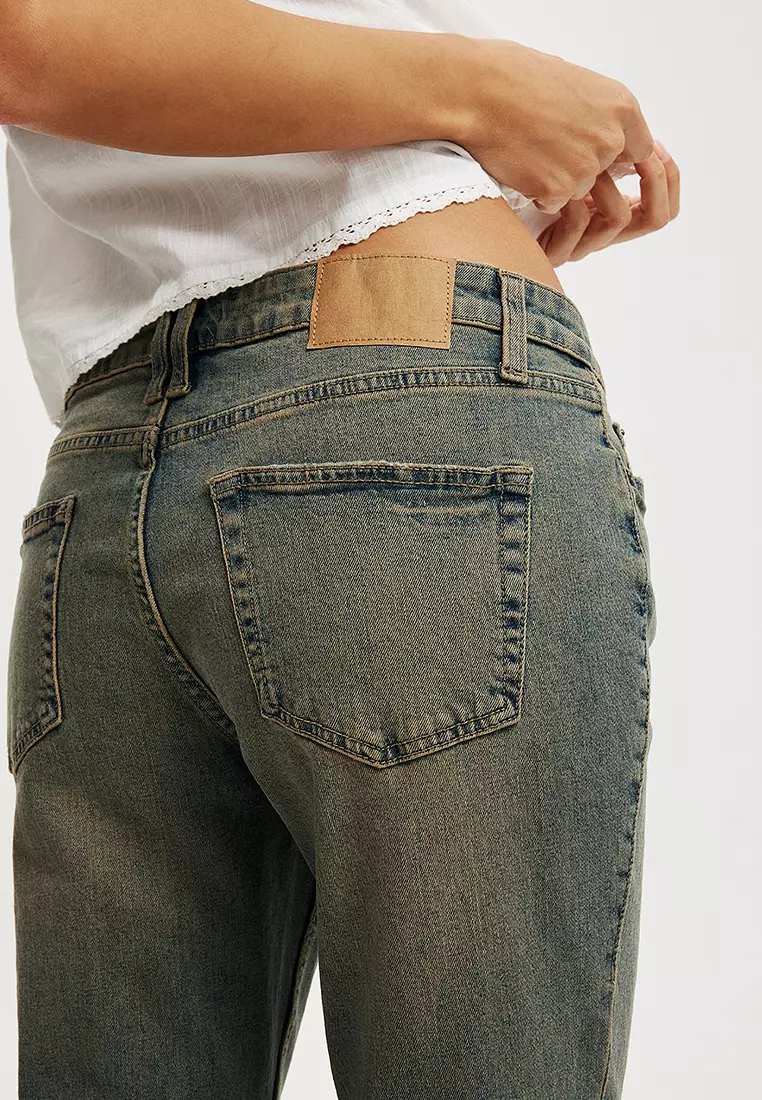Low Rise Bootcut Jeans