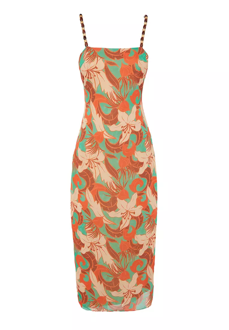 Buy Trendyol Bead Strap Maxi Dress Online ZALORA Malaysia