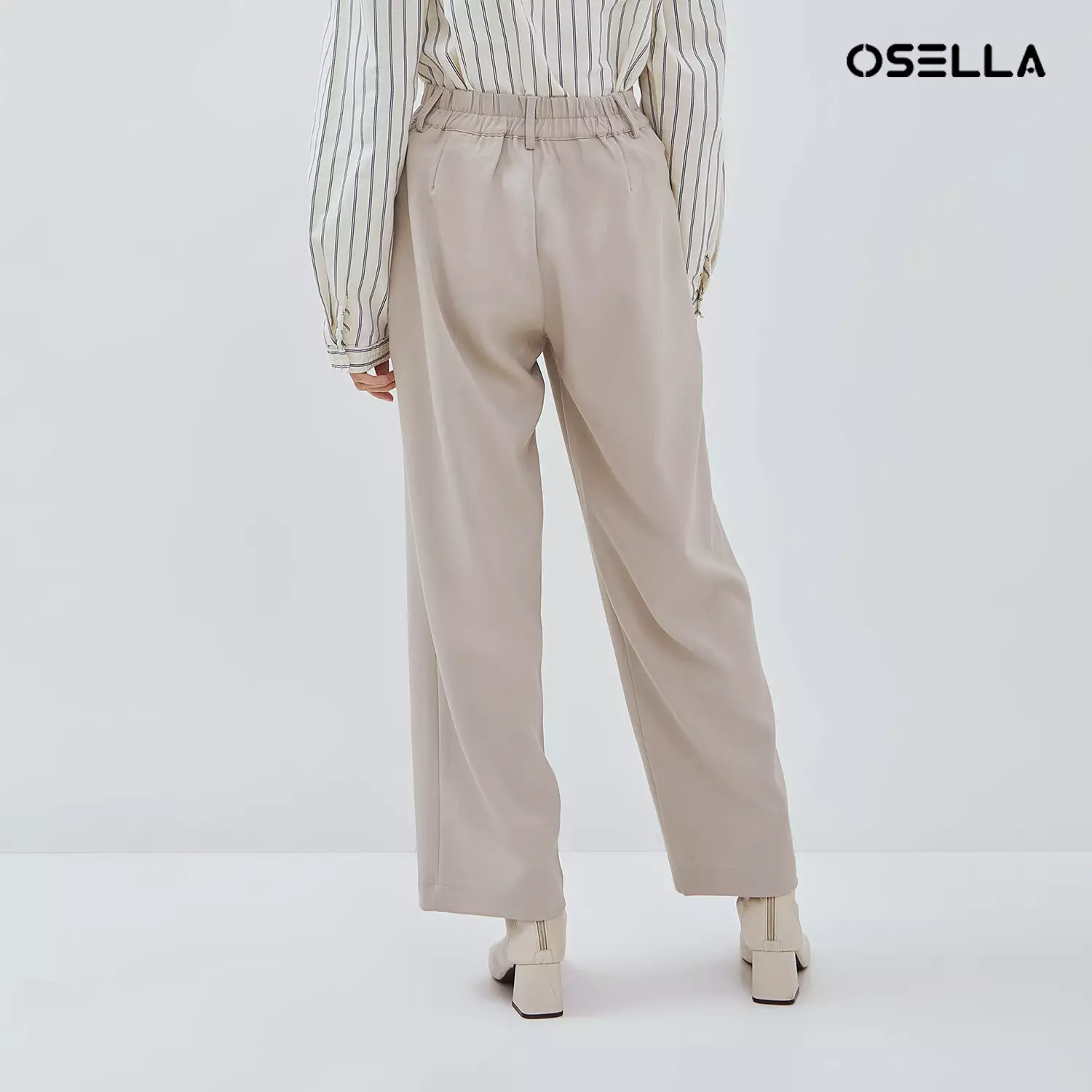[NEW] Osella Kimmy Wide Leg High-Waist Trousers 2181500545 | Celana Panjang Wanita