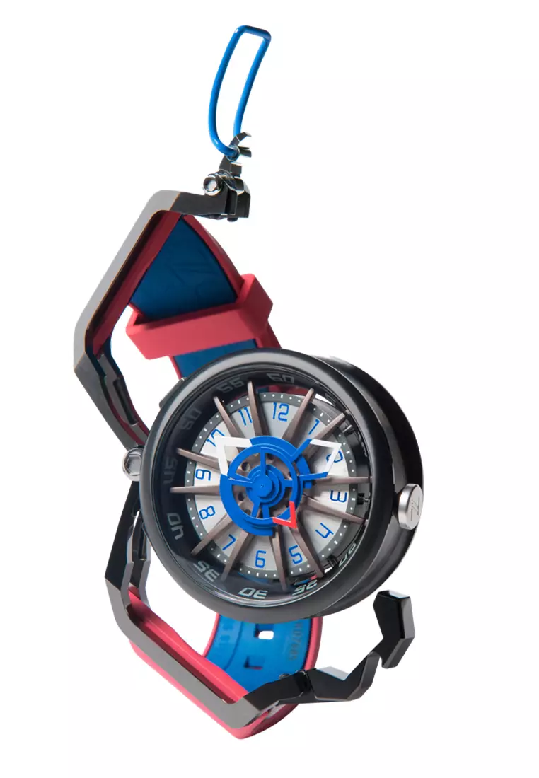 MAZZUCATO RIM SPORT 07-RD7685 - Reversible Automatic Watch - Red Rubber Strap