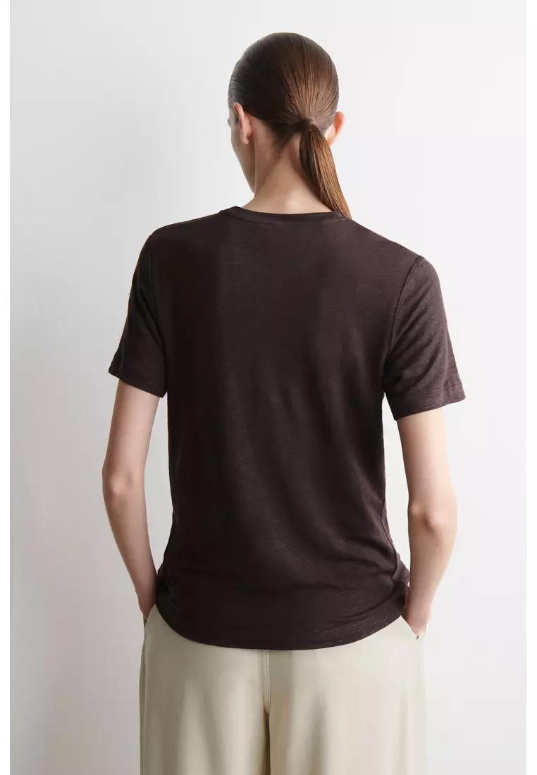 CREW-NECK LINEN T-SHIRT