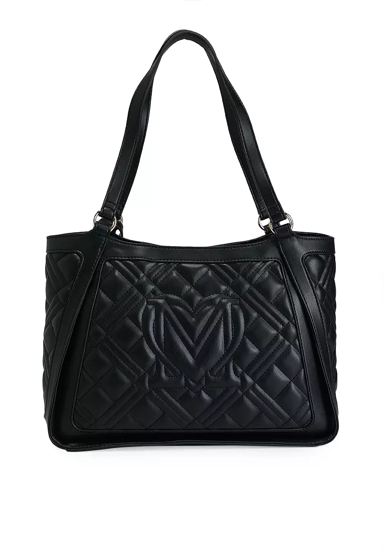 Logo Quilted Tote Bag (nt)