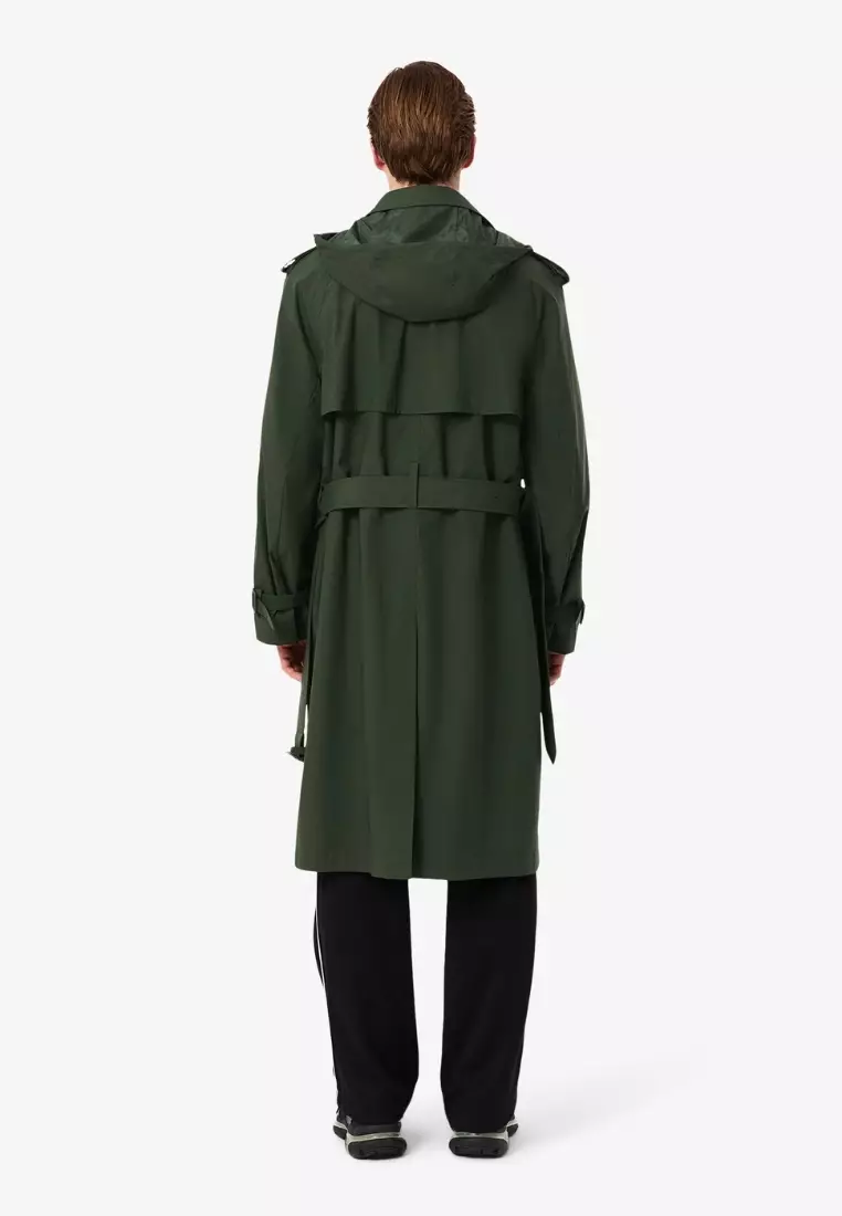 Buy Lacoste Water-Repellent Windproof Trench Coat 2026 Online | ZALORA