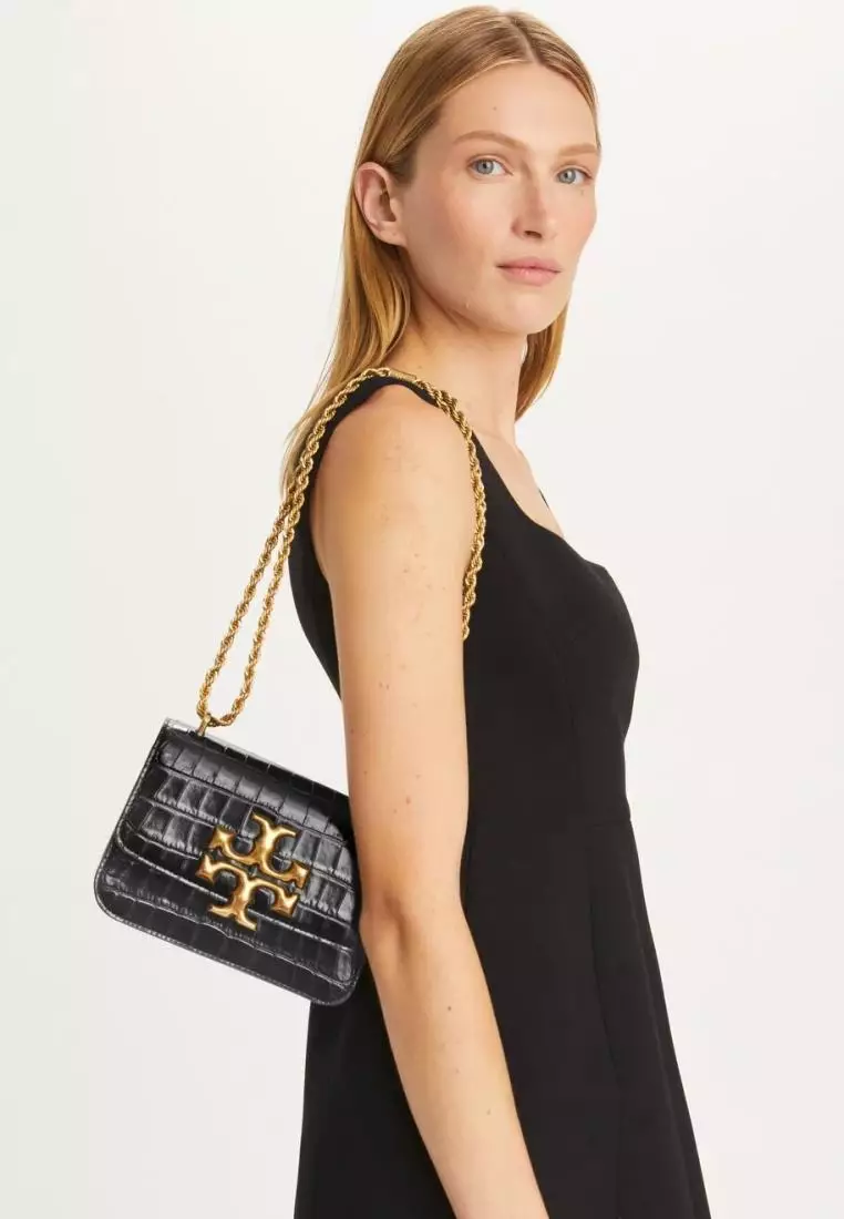 Tory Burch Eleanor Small Bag Black Rolled Gold