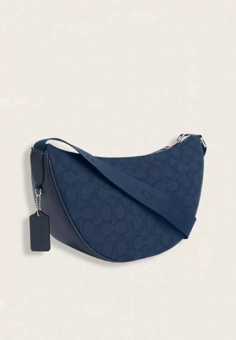 Coach Pace Shoulder Bag In Signature Jacquard Dark Denim