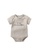 AKARANA BABY beige Quality Newborn Baby Romper Graphic Logo One-Piece Double Sided Dupion Cotton - Beige 5B057KAAED1CF8GS_1