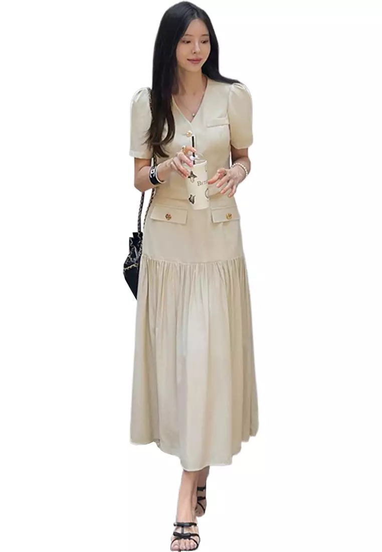 2025 New Arrival Short Sleeve Jacket High Waist Skirt Suit CA25060335BE