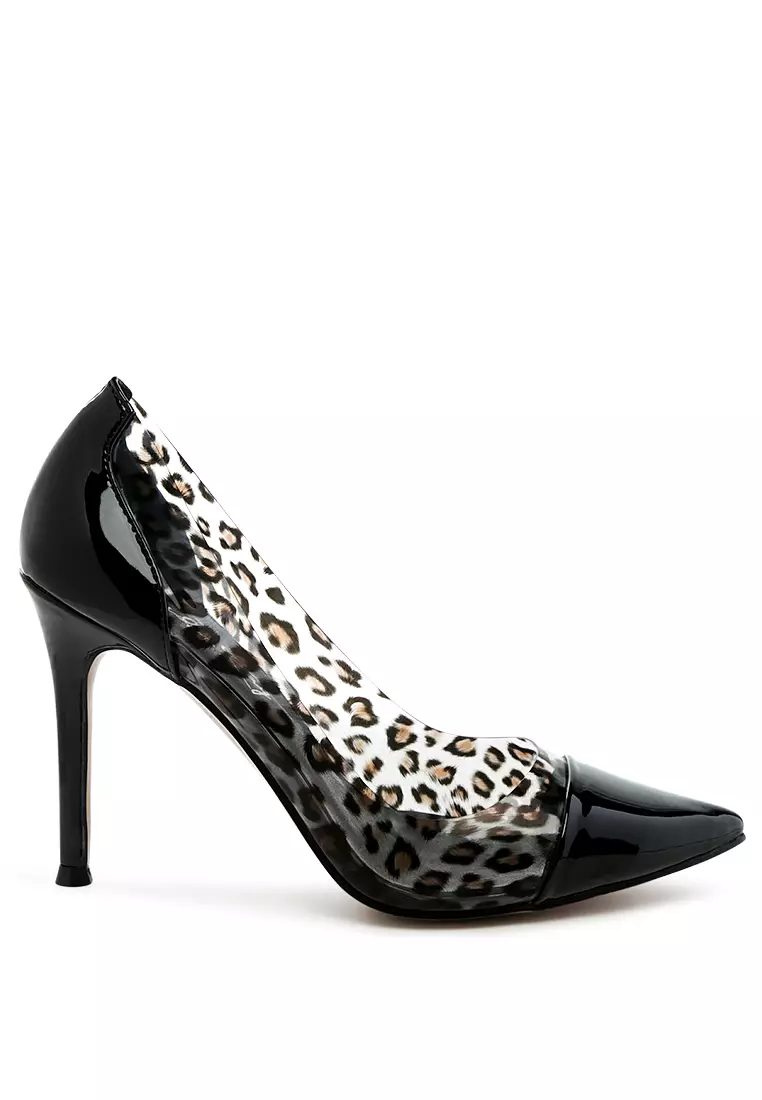 Discount on London Rag  shoes - SKU: Animal Print Stiletto Pumps In Black