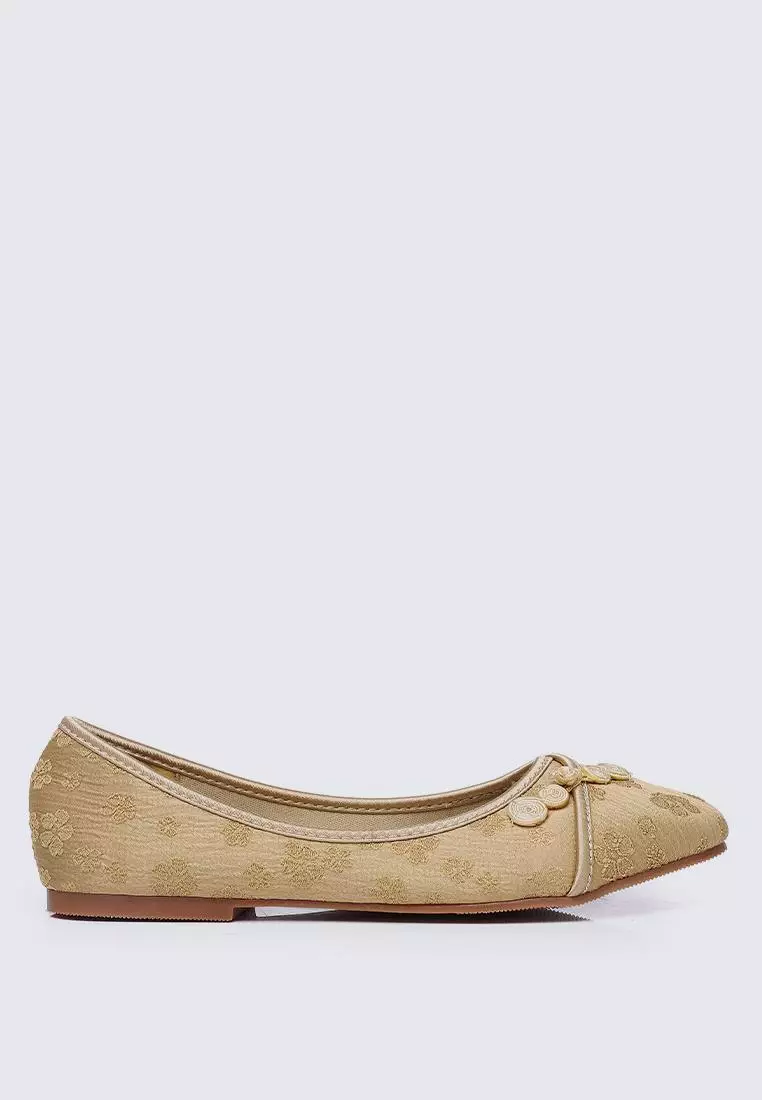 Mustard ballet online flats