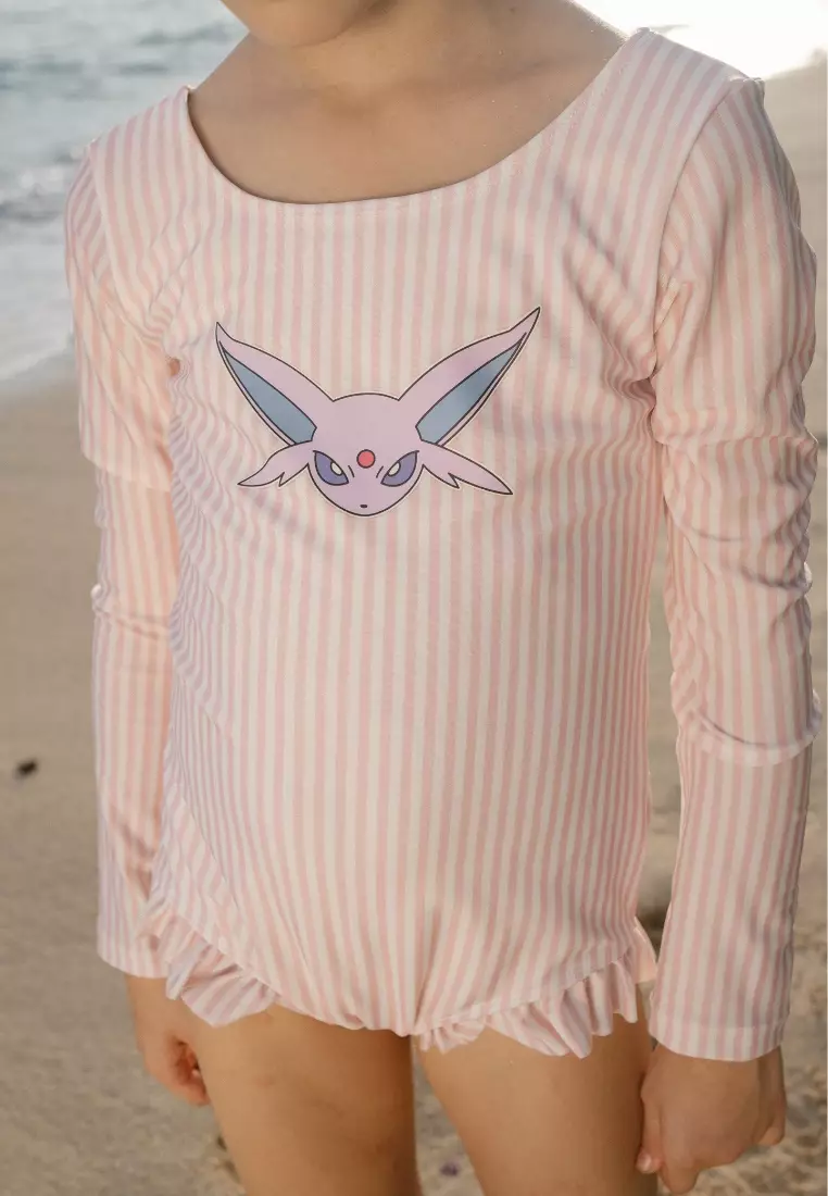 Espeon Stripes Ruffle Leotard