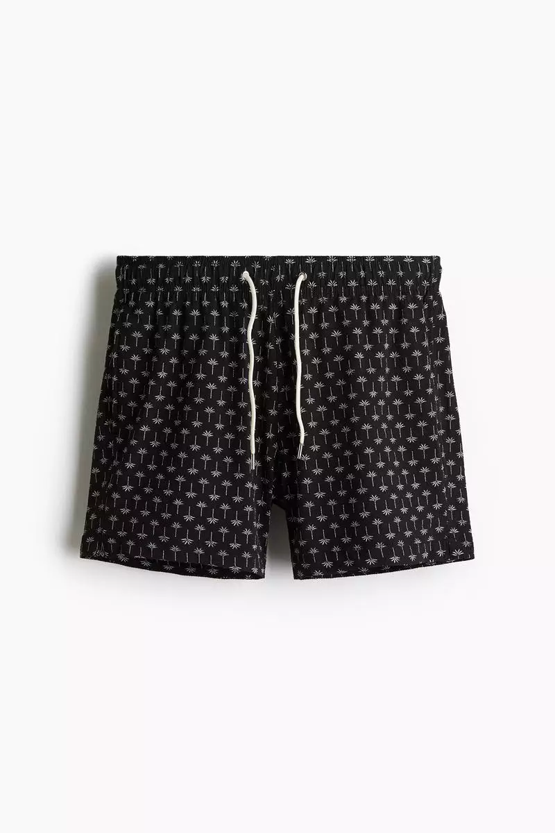 Seersucker swim shorts
