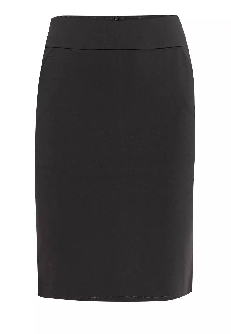 TOOTSIE Pencil Skirt with Pockets and Slit – badomoda
