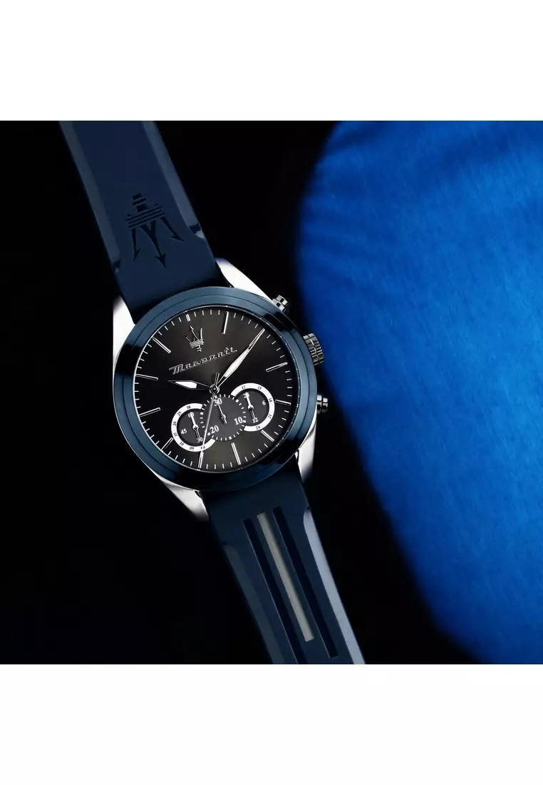 【2 Years Warranty】Maserati Traguardo 45mm Men's Quartz Watch R8871612046