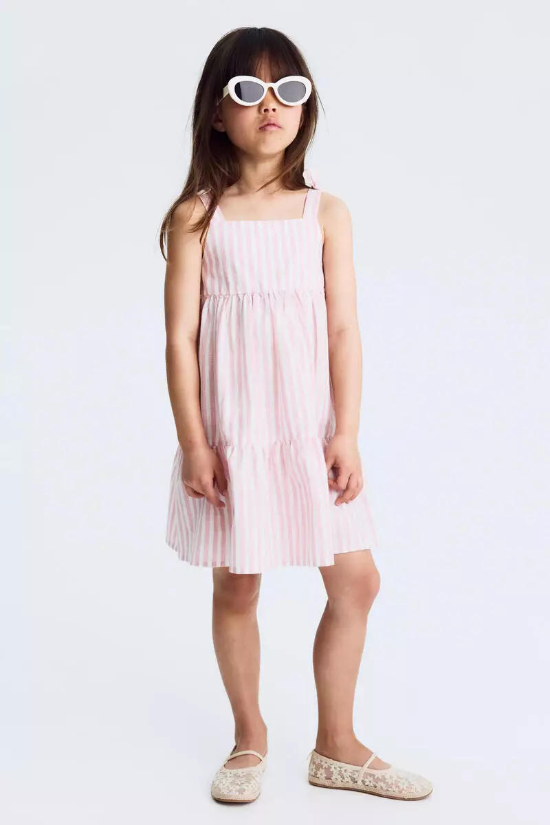 Tiered cotton dress