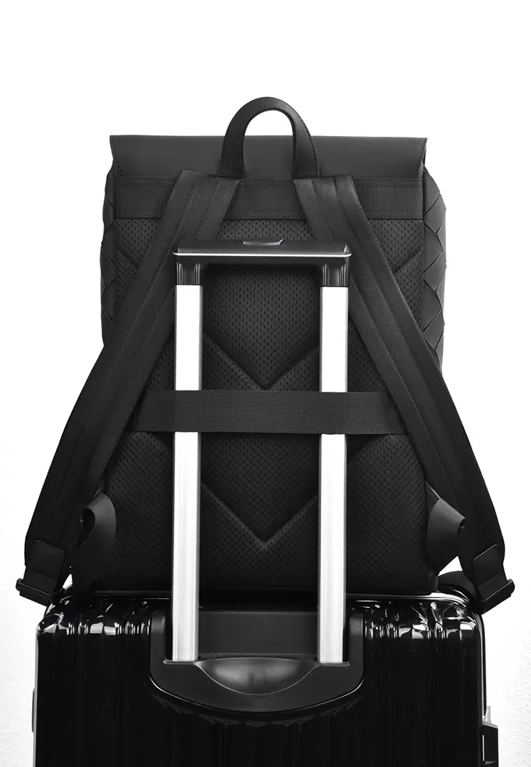 Texture Faux Leather Backpack HA2260