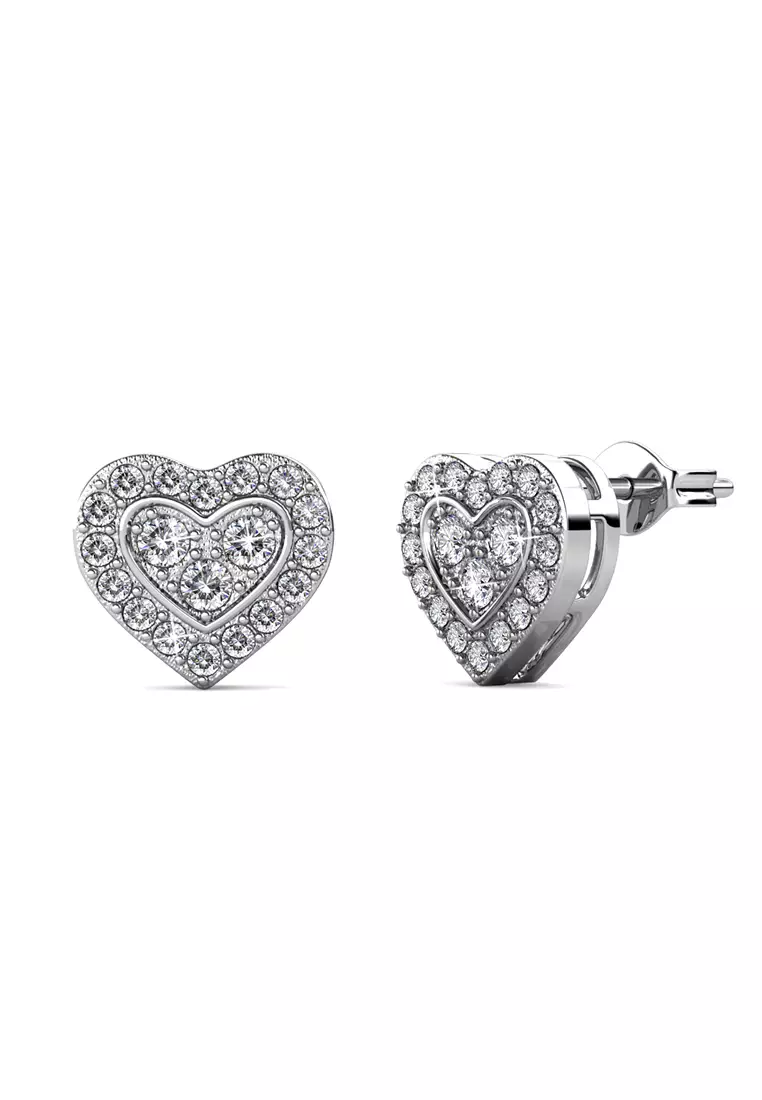 Brilliant Love Earring - Anting Crystal Swarovski by Her Jewellery