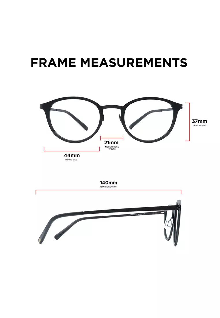 AA8022 (C8-L. Grey / Gun) Anti-Radiation Computer Eyeglasses for Men/Women