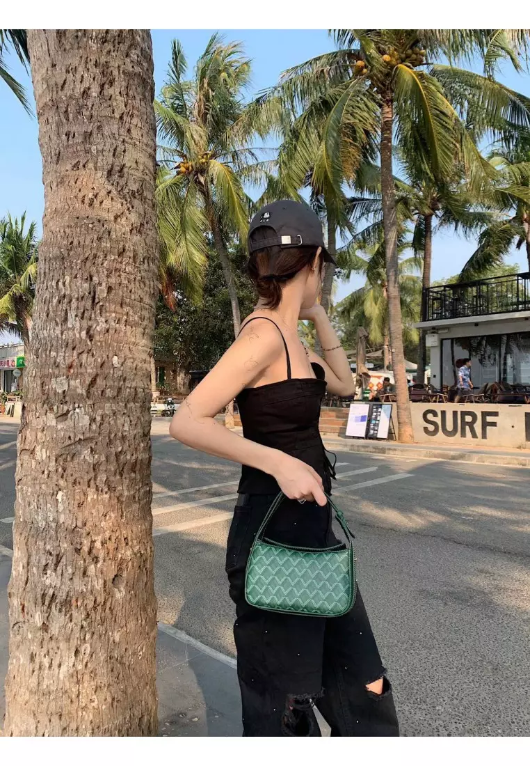 EMO - Dog Tooth side trunk Bag - Green