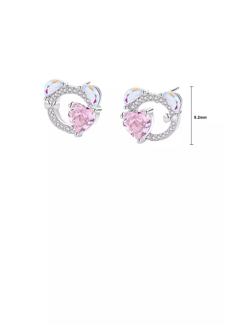 Cute heart outlet earrings
