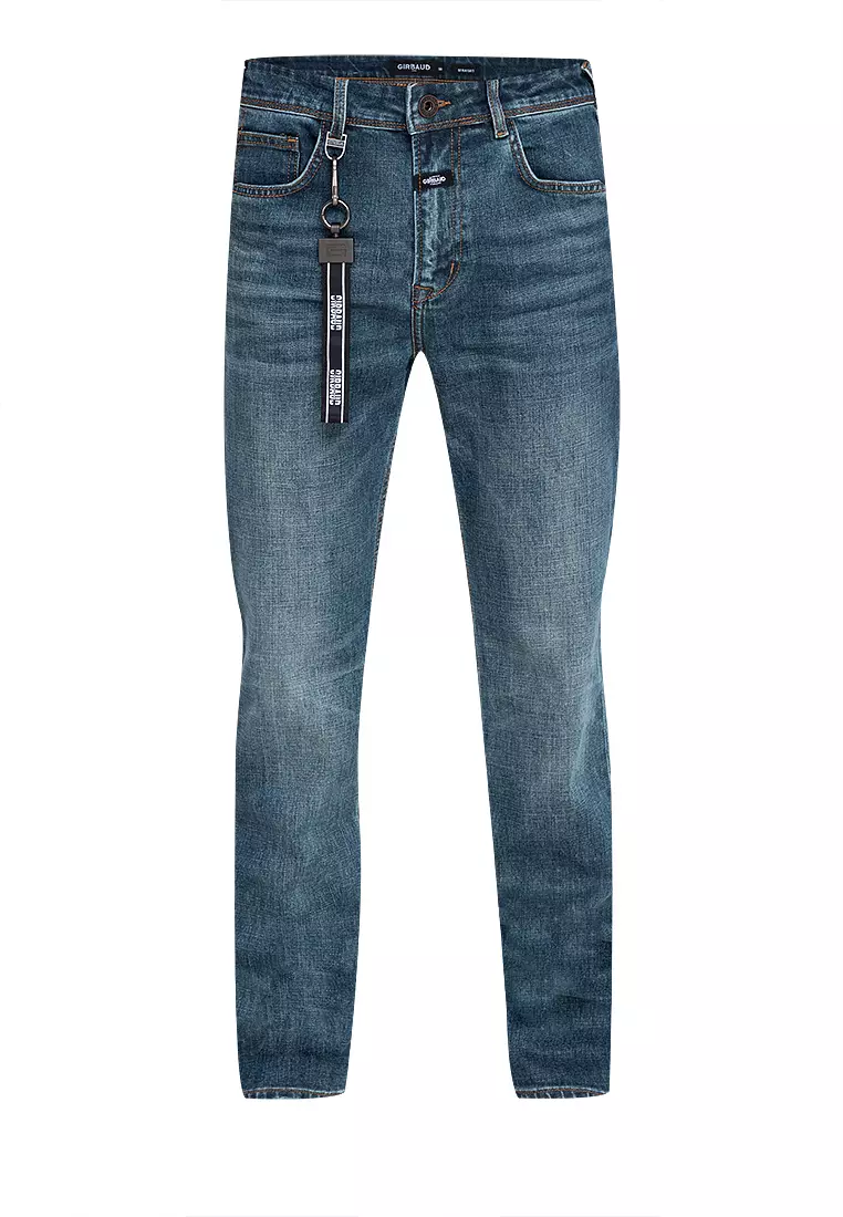 Men's Premium Denim Dark Blue L Event Straight Pants