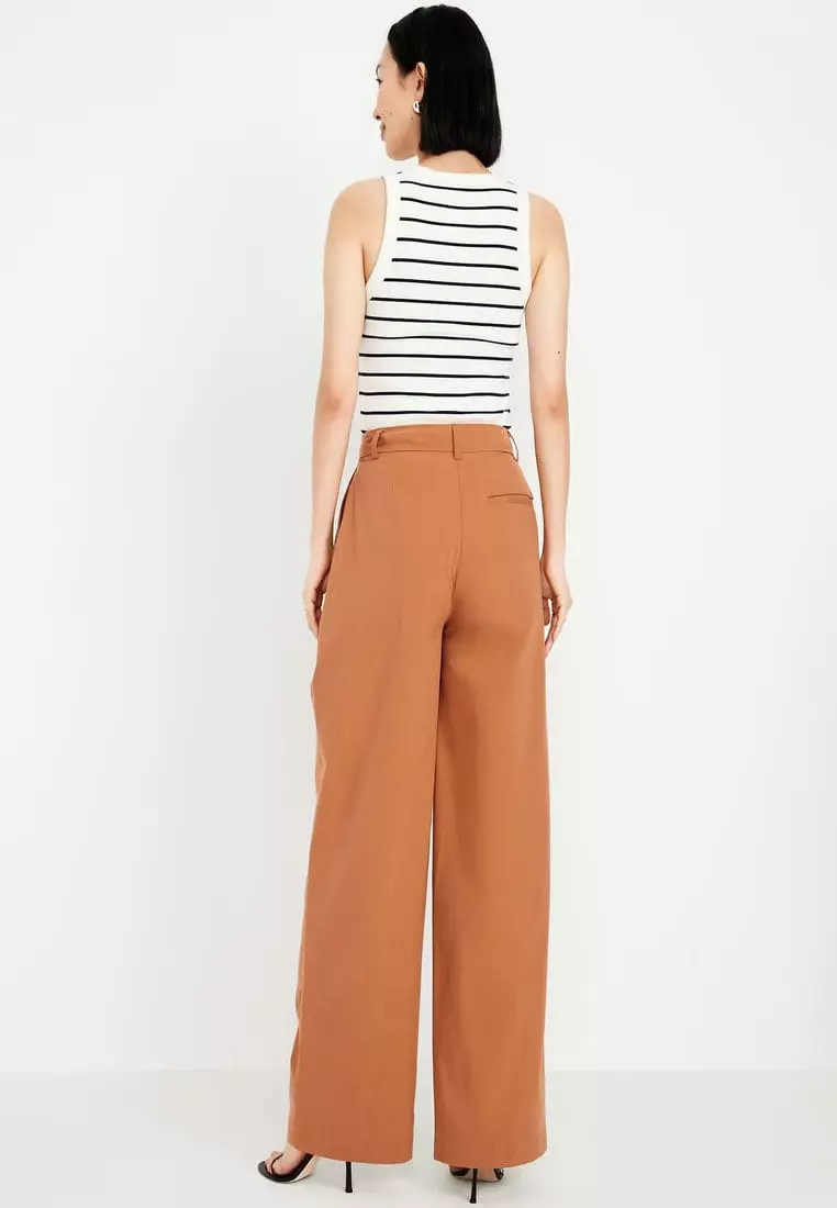 Extra High-Waisted Taylor Super Wide-Leg Trouser Pants