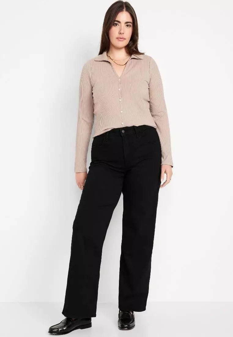 Women's High-Waisted Wow Wide-Leg Jeans