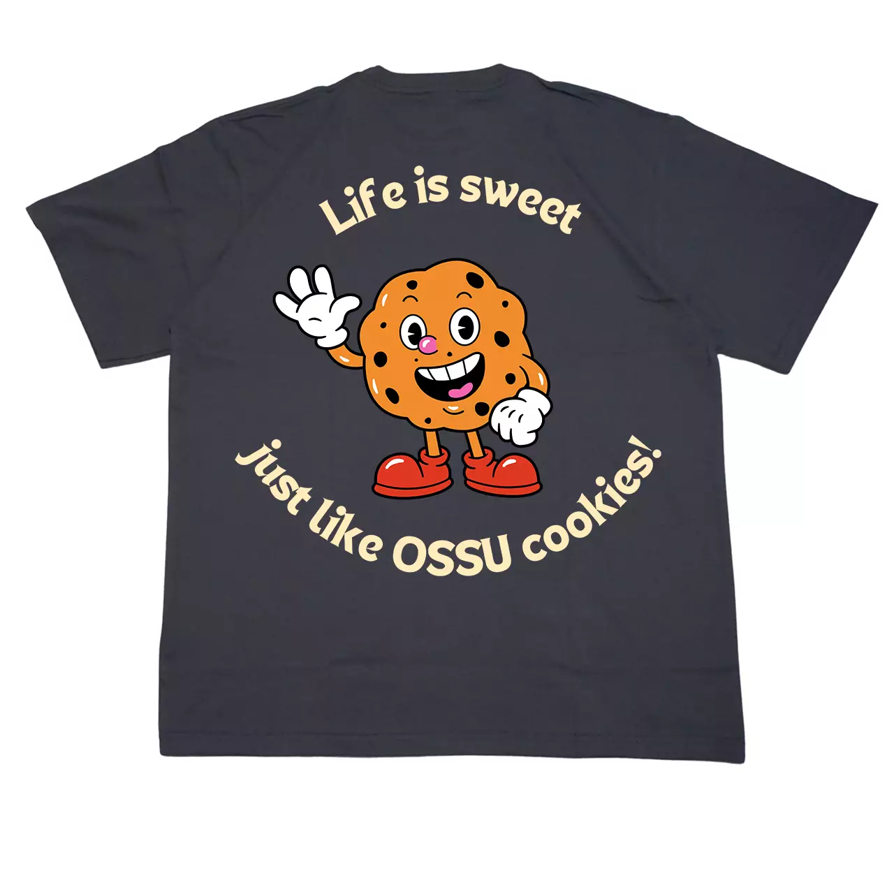 Ossu Life Is Sweet Grey Tshirt