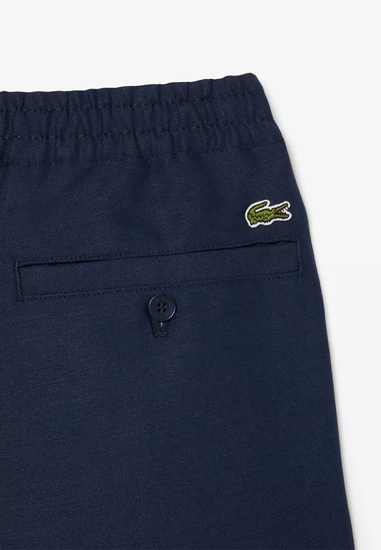 Regular Fit Linen Twill Pants