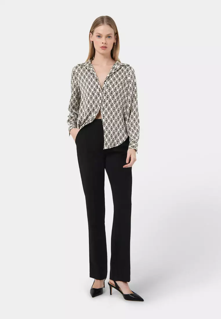 Freya Chain Print Satin Blouse