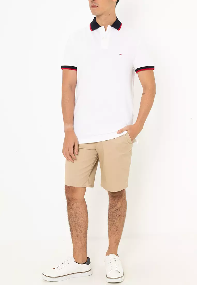Contrast Collar Cuff Polo Shirt - Tommy Mainline