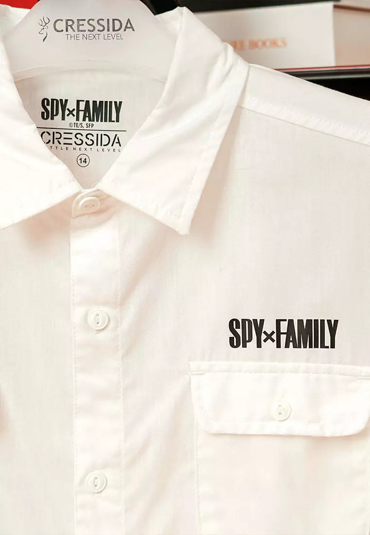 Cressida X SpyxFamily Kemeja Kids Boy White F003P1